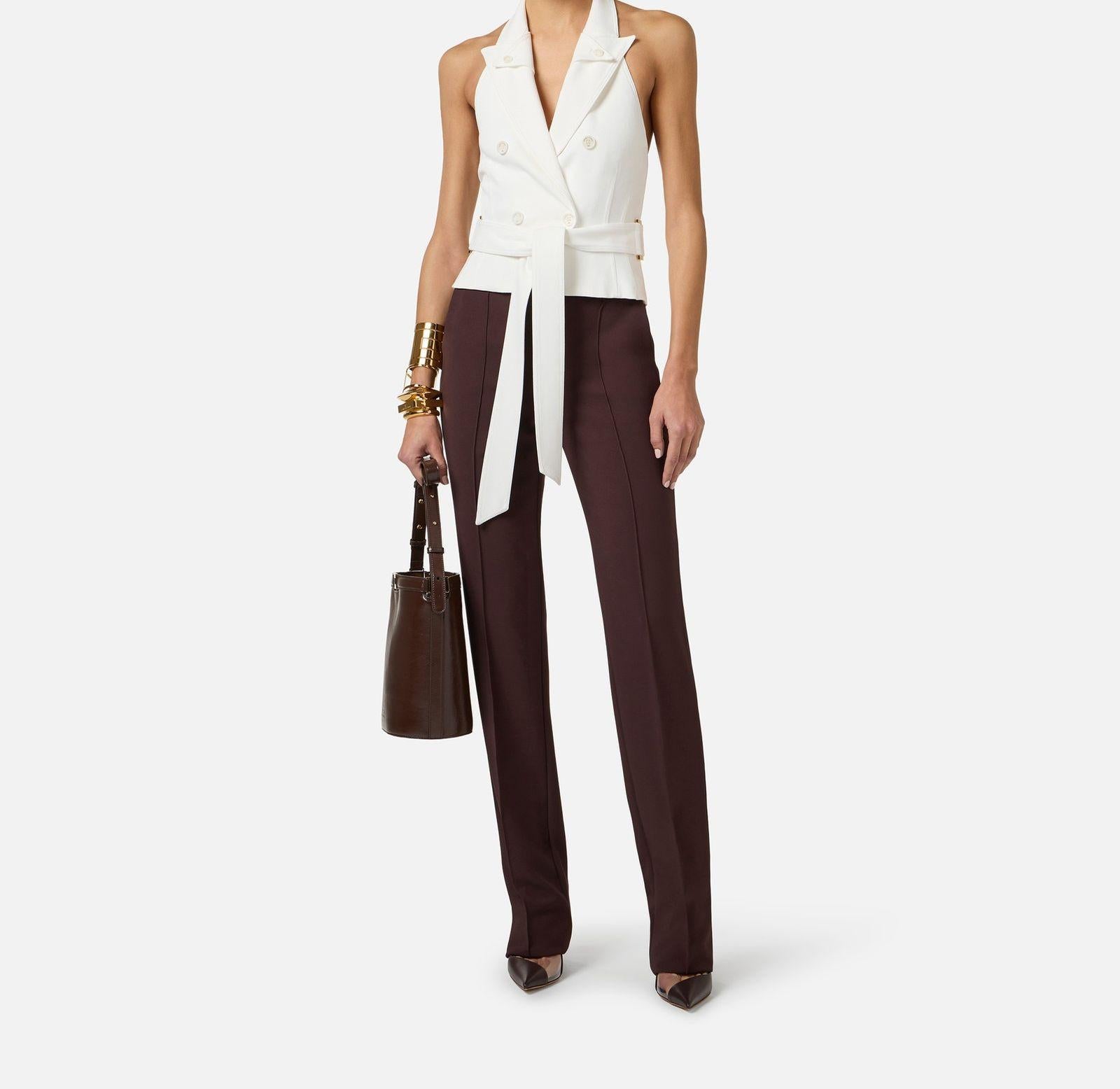 Gilet con fusciacca - Elisabetta Franchi GL00561E2 360 ELISABETTA FRANCHI 