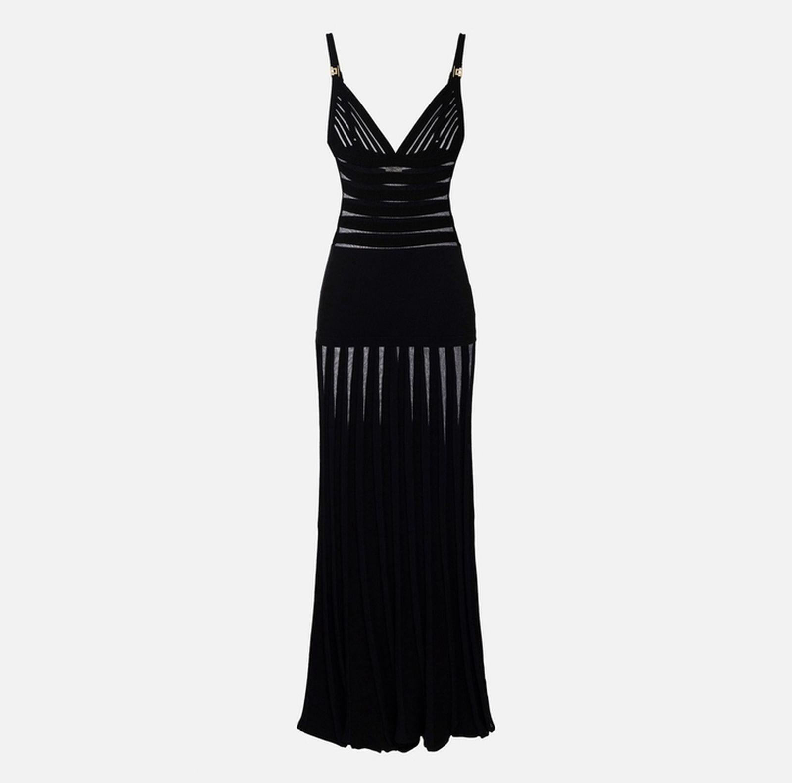 Abito Red Carpet con trasparenze - Elisabetta Franchi AM40Q51E2 110 ELISABETTA FRANCHI 
