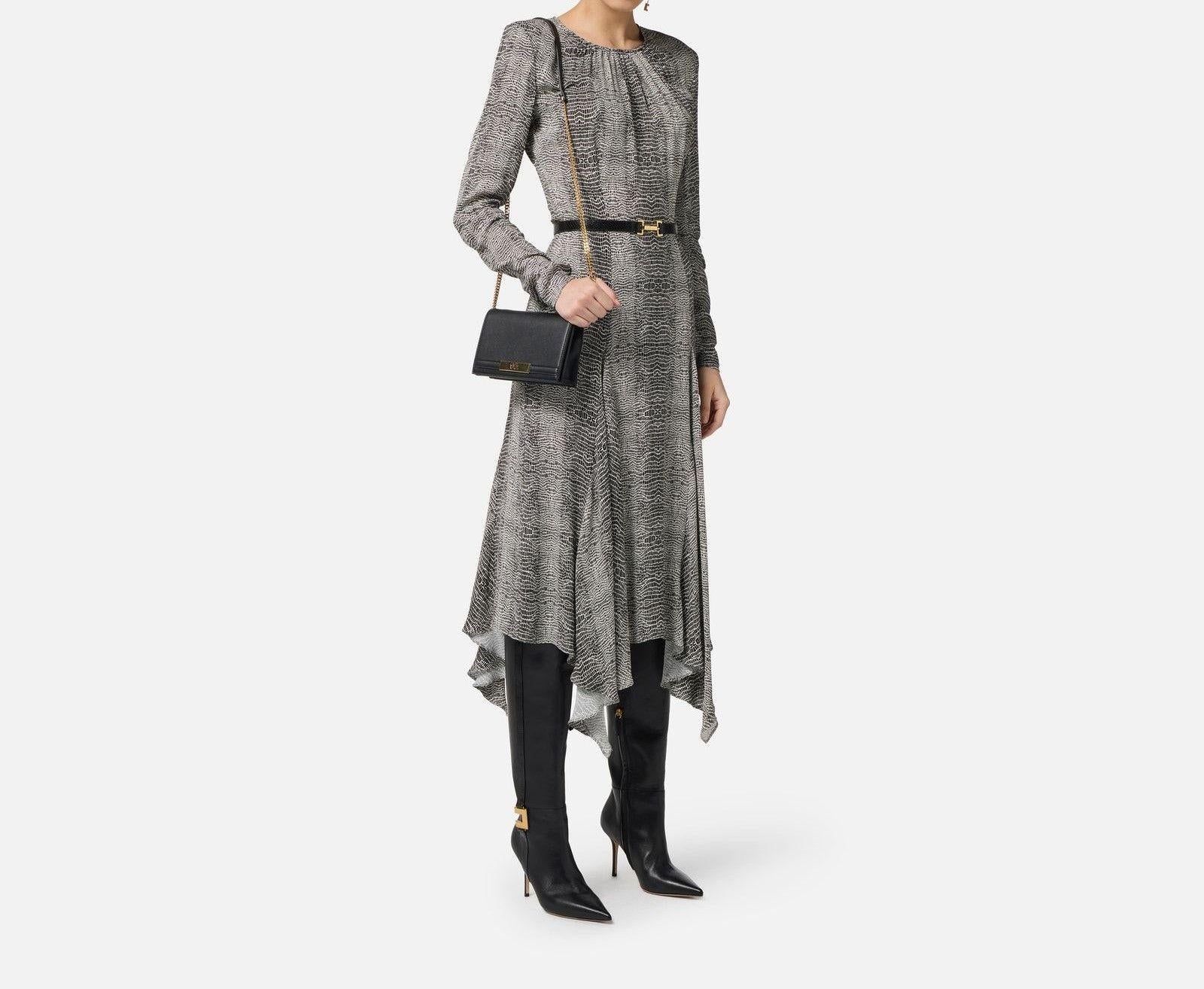 Abito con stampa pitone - Elisabetta Franchi AB88057E2 110 ELISABETTA FRANCHI 