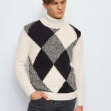 Maglia dolcevita a rombi 421GU53028 426077-01 GAUDI' 