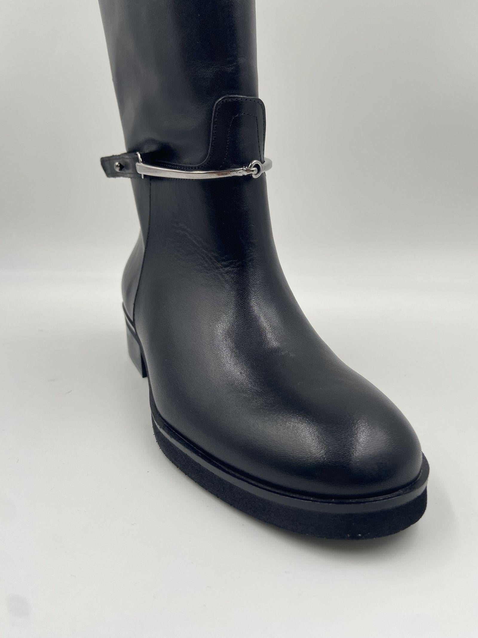 Stivale con dettaglio equestre 2904 NERO OFELIA 