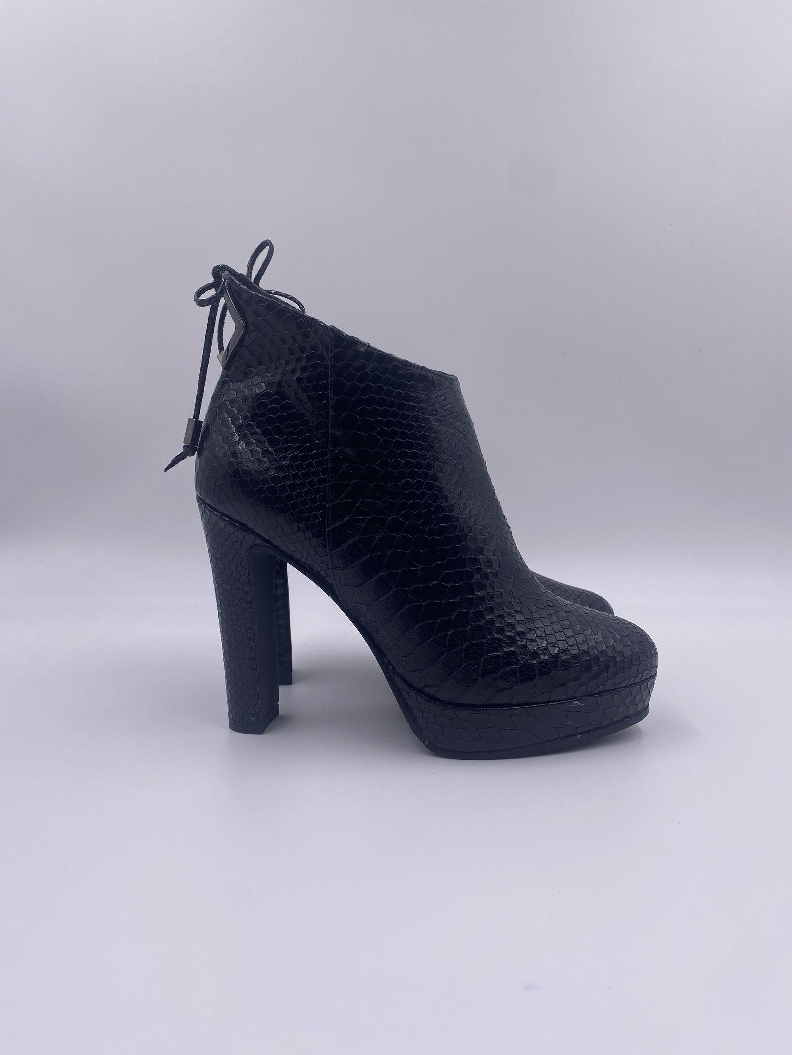 Tronchetto pitonato - Ofelia H1284PITONE NERO OFELIA 