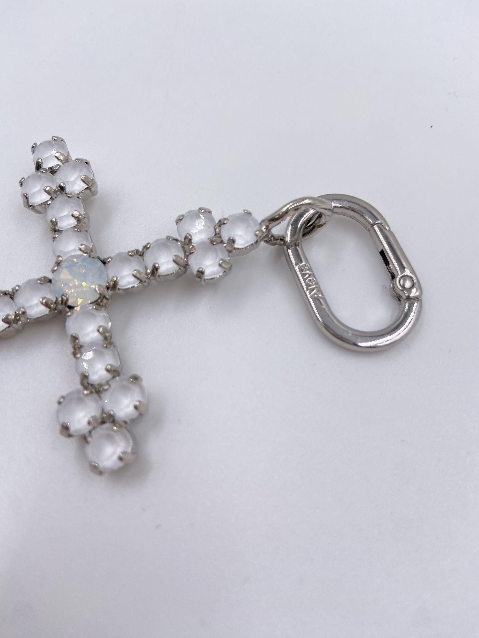 Ciondolo Croce Bizantina - Alevà BIZANTINA ARGENTOBIANCO ALEVA' 