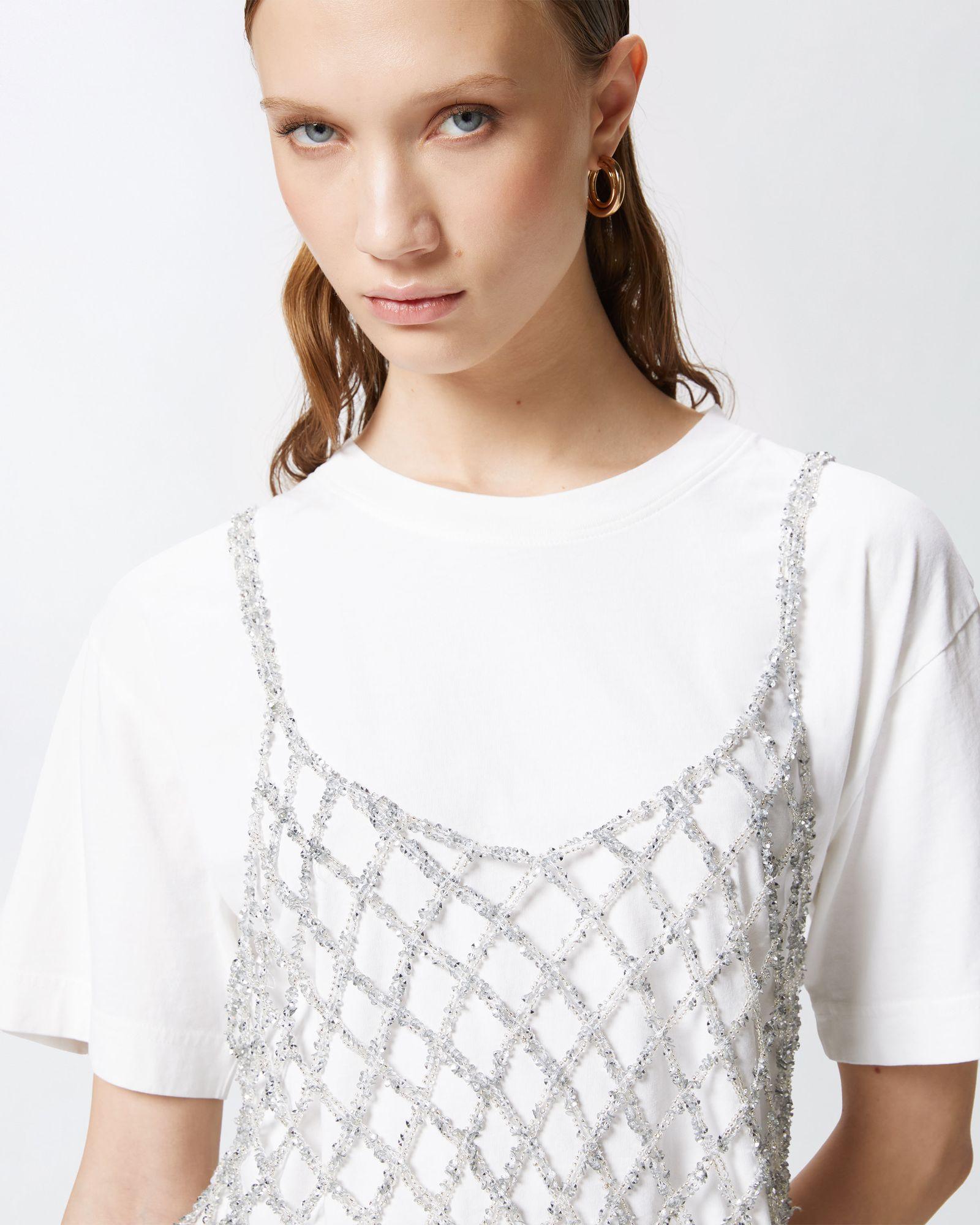 Maglia con top mini paillettes abbinato - Pinko 105145-A2LT ZI6 PINKO 