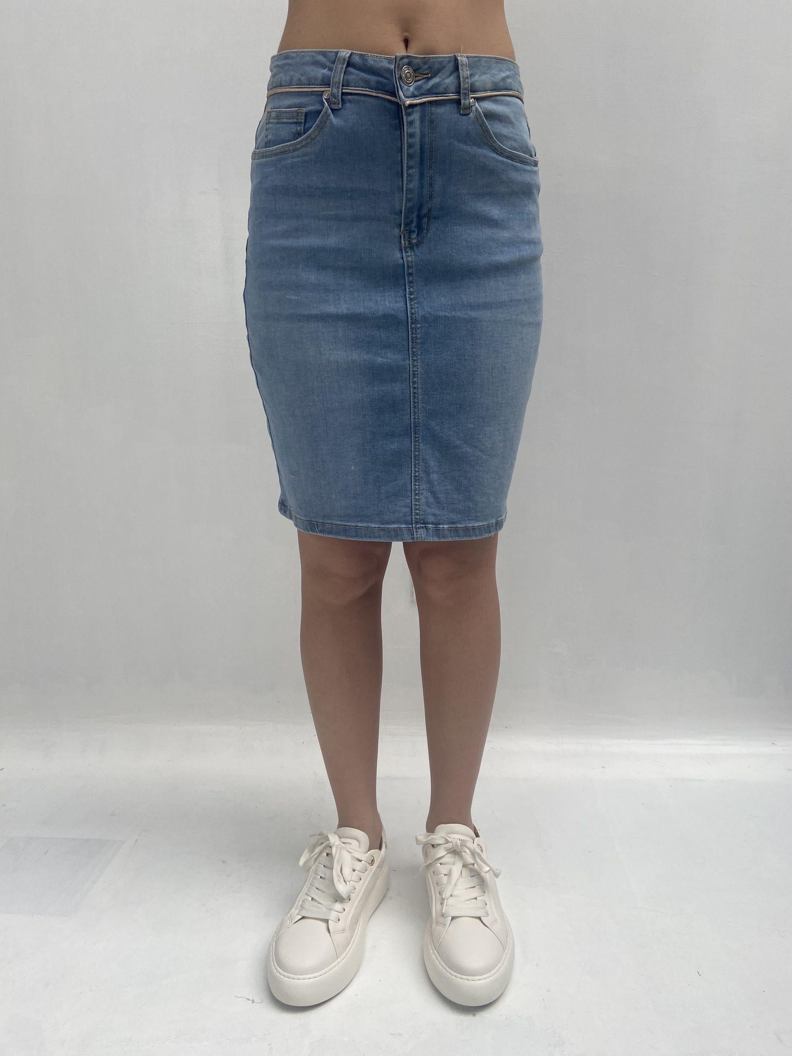 Gonna corta in denim 125104JC866 DENIM OFELIA 