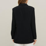 Giacca monopetto in crepe satin