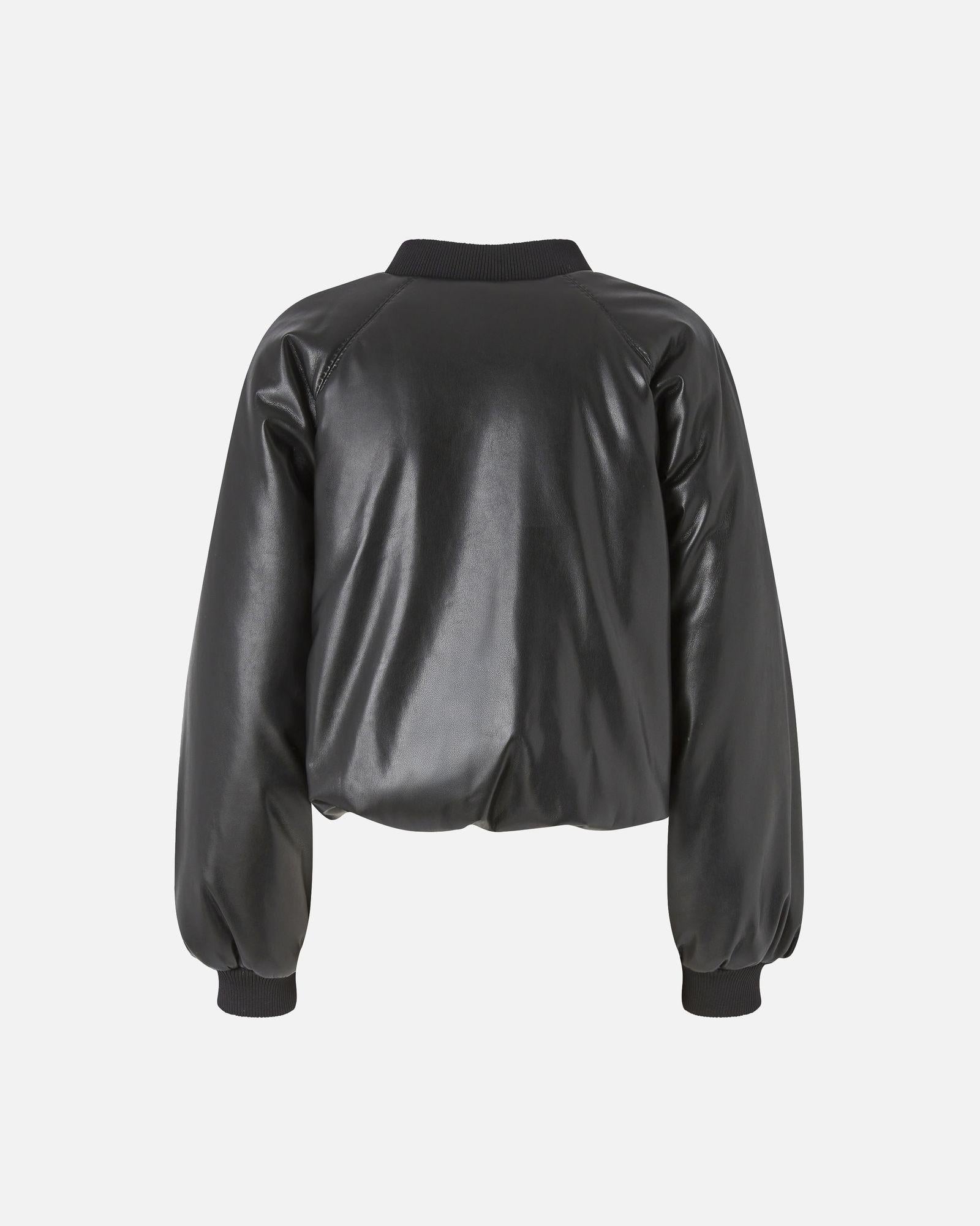 Bomber corto effetto pelle 105372A2P4 Z99 PINKO 