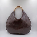 Borsa Hobo grande con manico gioiello - Elisabetta Franchi BS27A56E2 EA3 ELISABETTA FRANCHI 