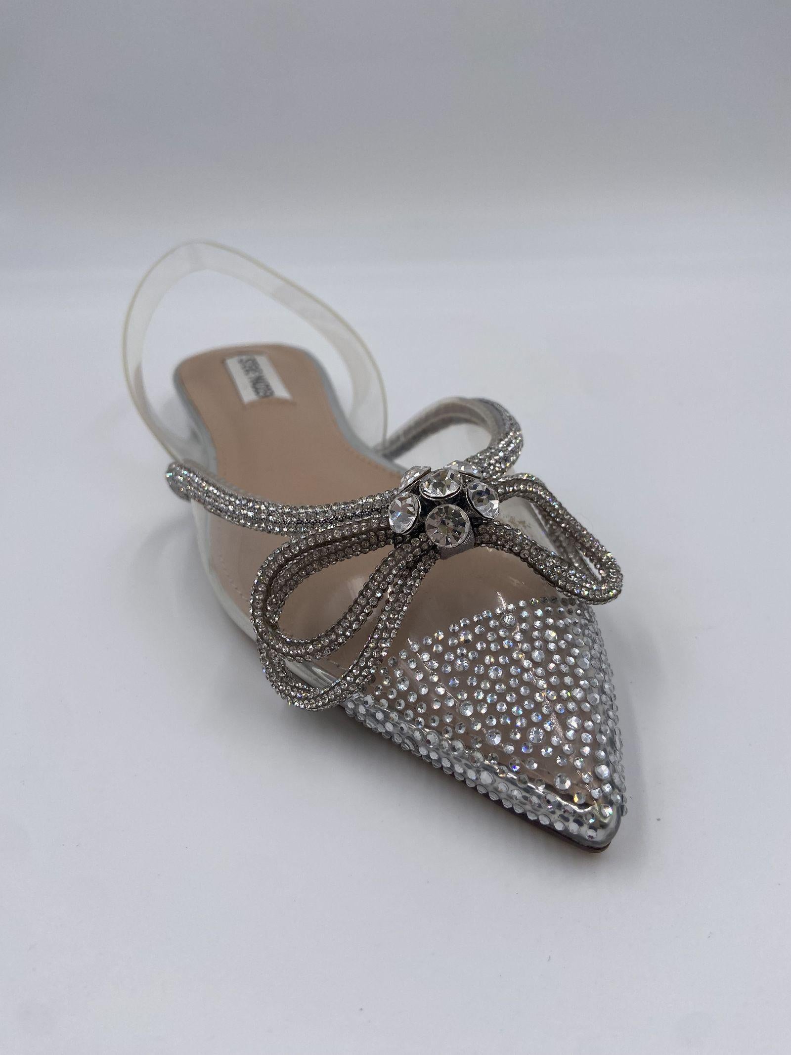 Sandalo Justi Clear in pvc con fiocco - Steve Madden SMSJUSTI-CLE BIANCO STEVE MADDEN 