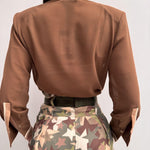 Blusa body - Elisabetta Franchi CB01006E2 K85 ELISABETTA FRANCHI 