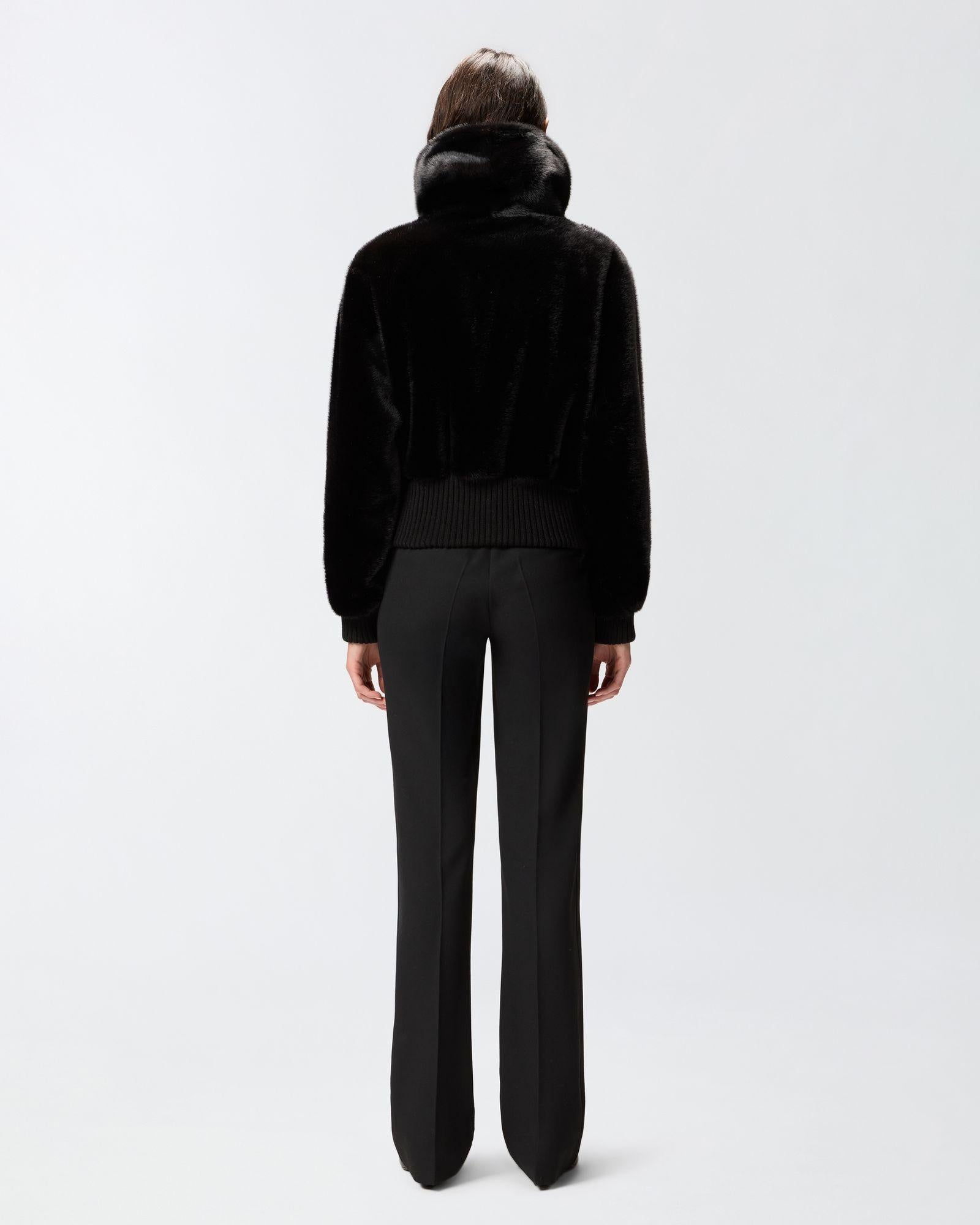 Giubbotto bomber pelliccia 105399A2PI Z99 PINKO 