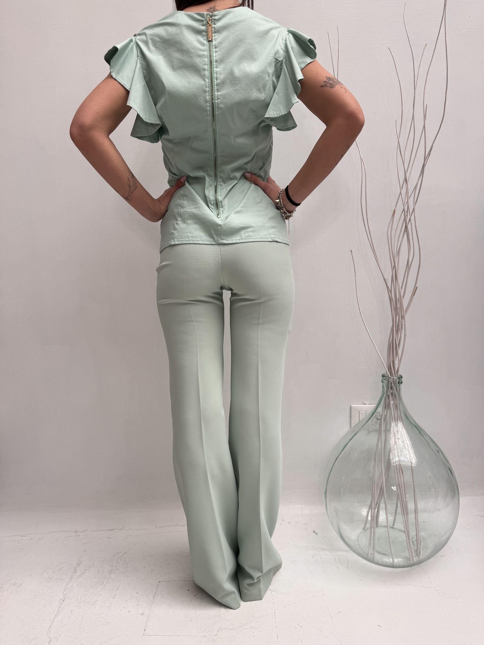 Camicia con ruches - Elisabetta Franchi CA4012276 033 ELISABETTA FRANCHI 