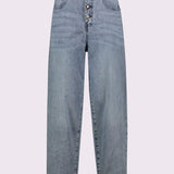 Jeans carrot con bottoni
