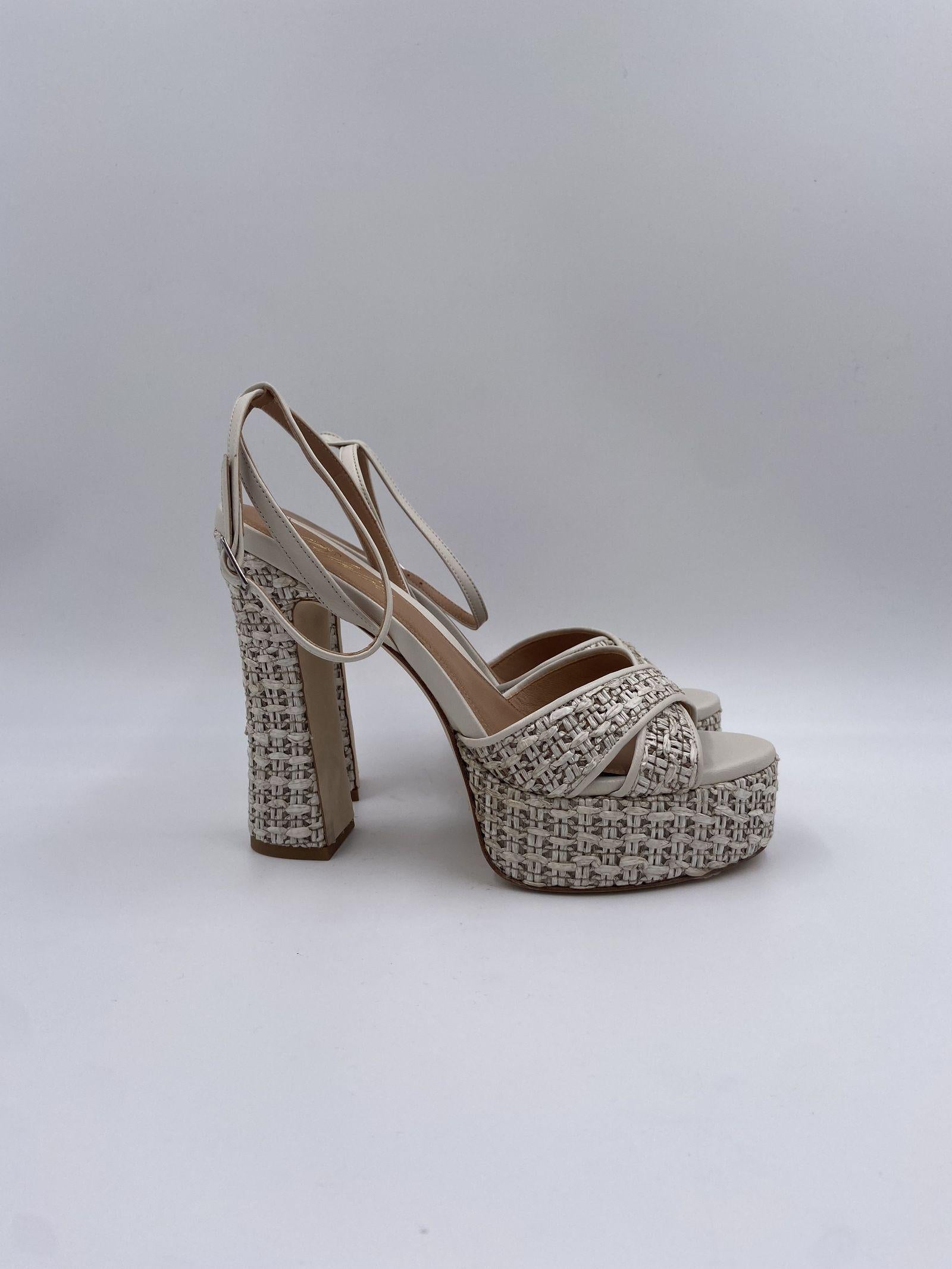 Sabot in rafia intrecciata 2589 SABBIA OFELIA 