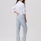 Jeans straight fit con trasparenze FP26SV2014D409P4 685 FRACOMINA 