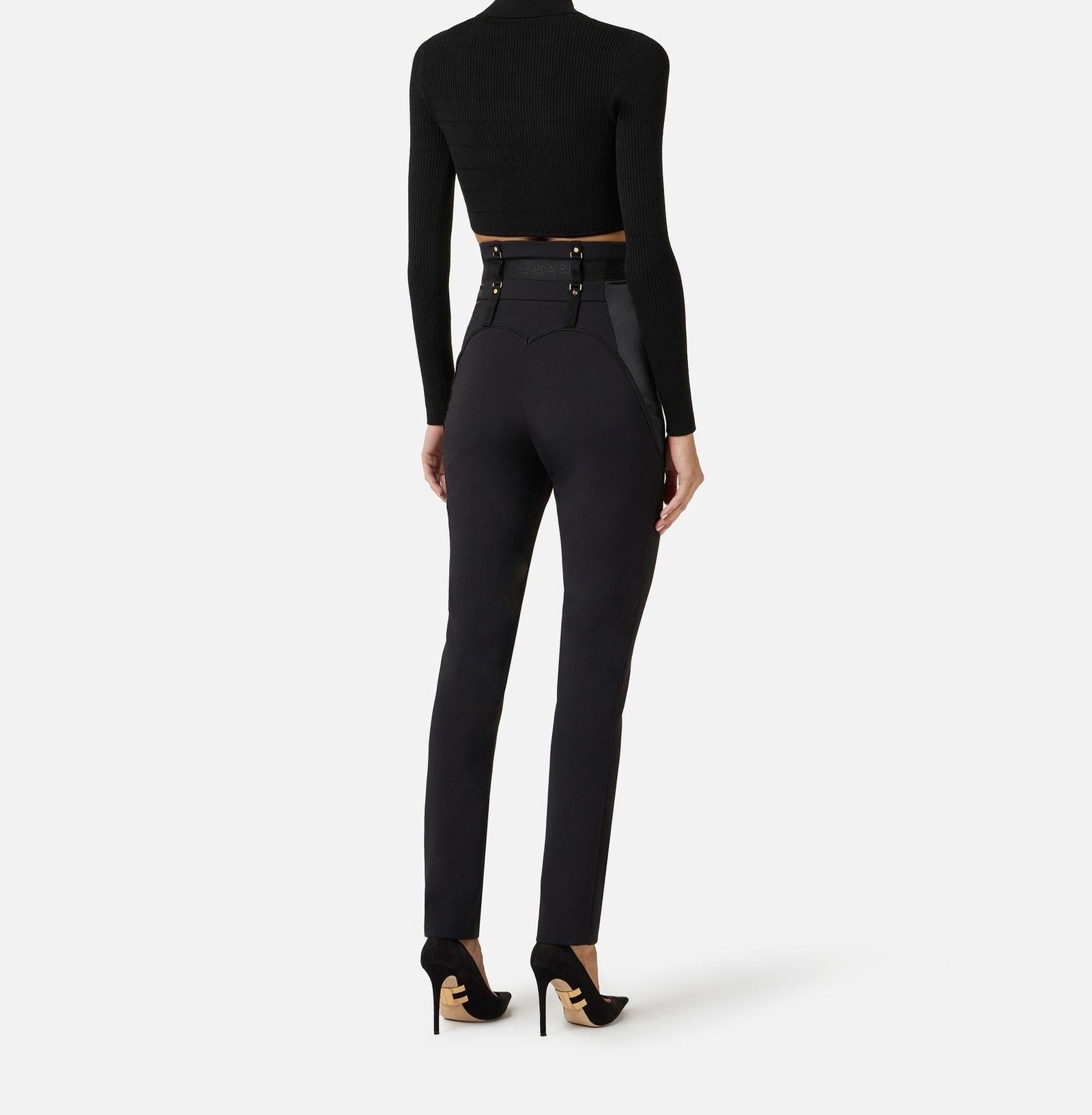 Top a micro trecce - Elisabetta Franchi MK85B61E2 110 ELISABETTA FRANCHI 