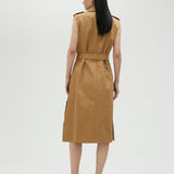 Abito gilet con cintura MS2516028 052 MAITE 