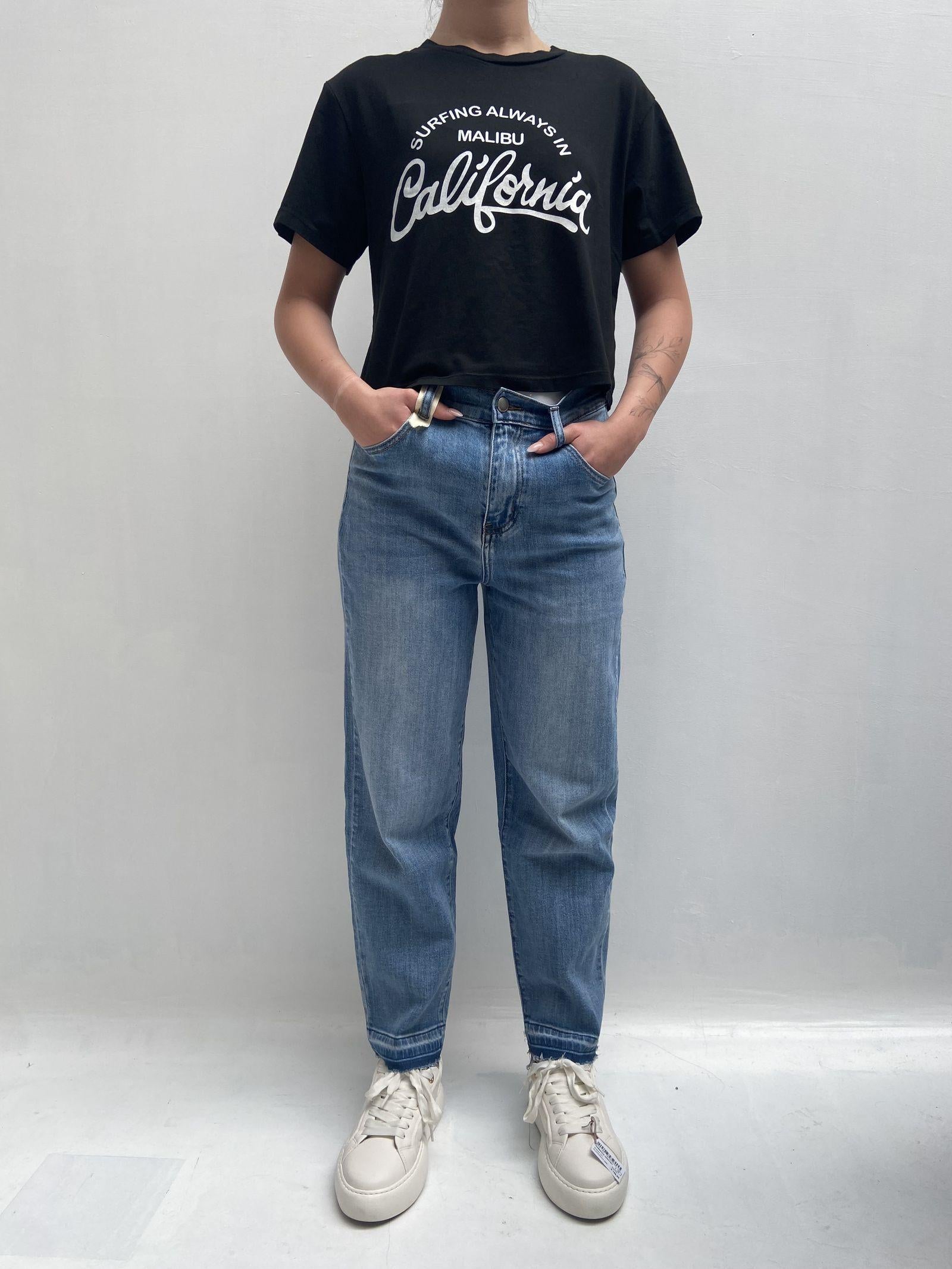 T-shirt con stampa A1252 NERO OFELIA 
