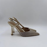 Sandalo alto con mini strass