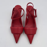 Sandalo slingback in pelle