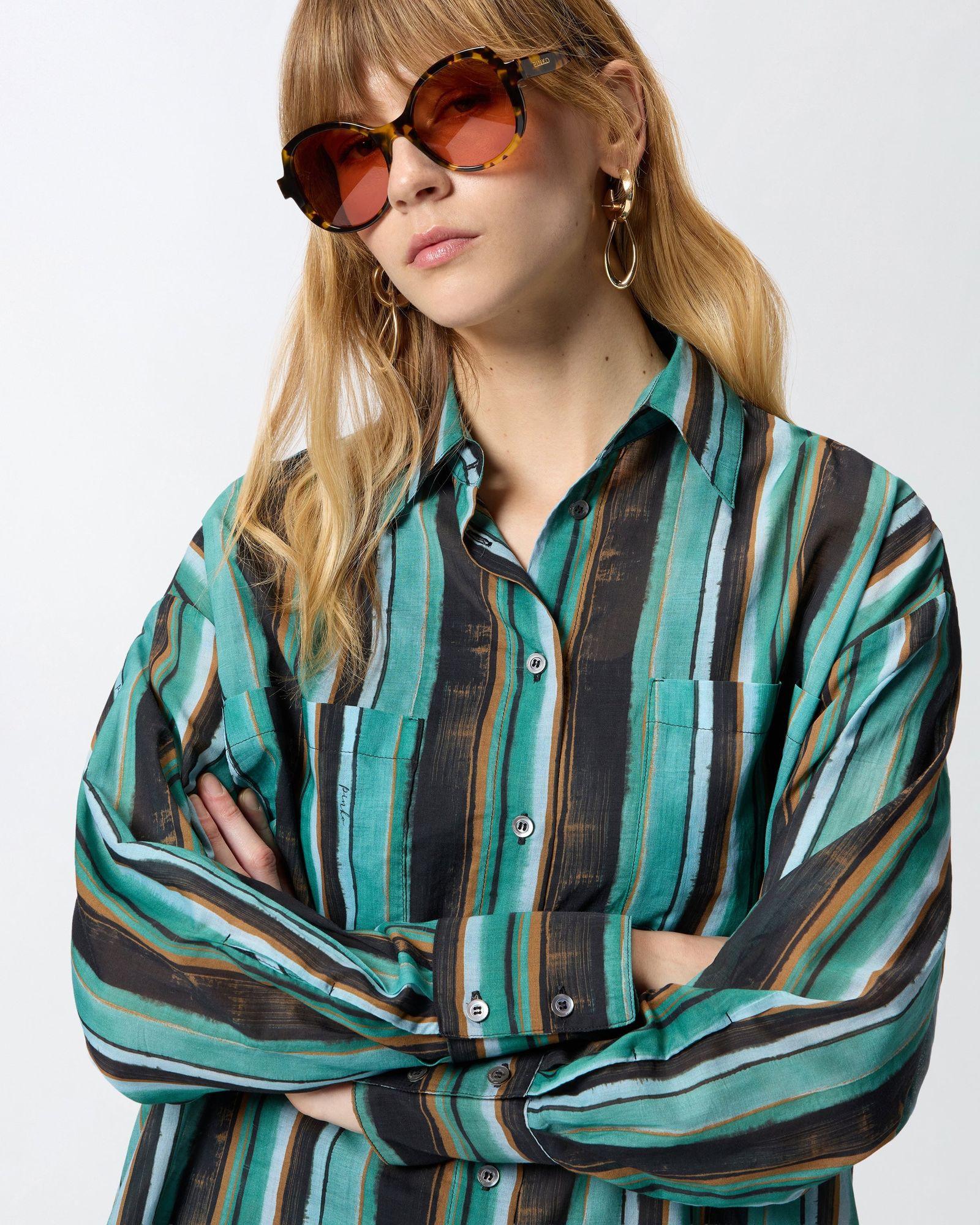 camicia rieti mussola stampa 106990A3CH SD3 PINKO 
