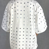 T- shirt mezze maniche con specchietti