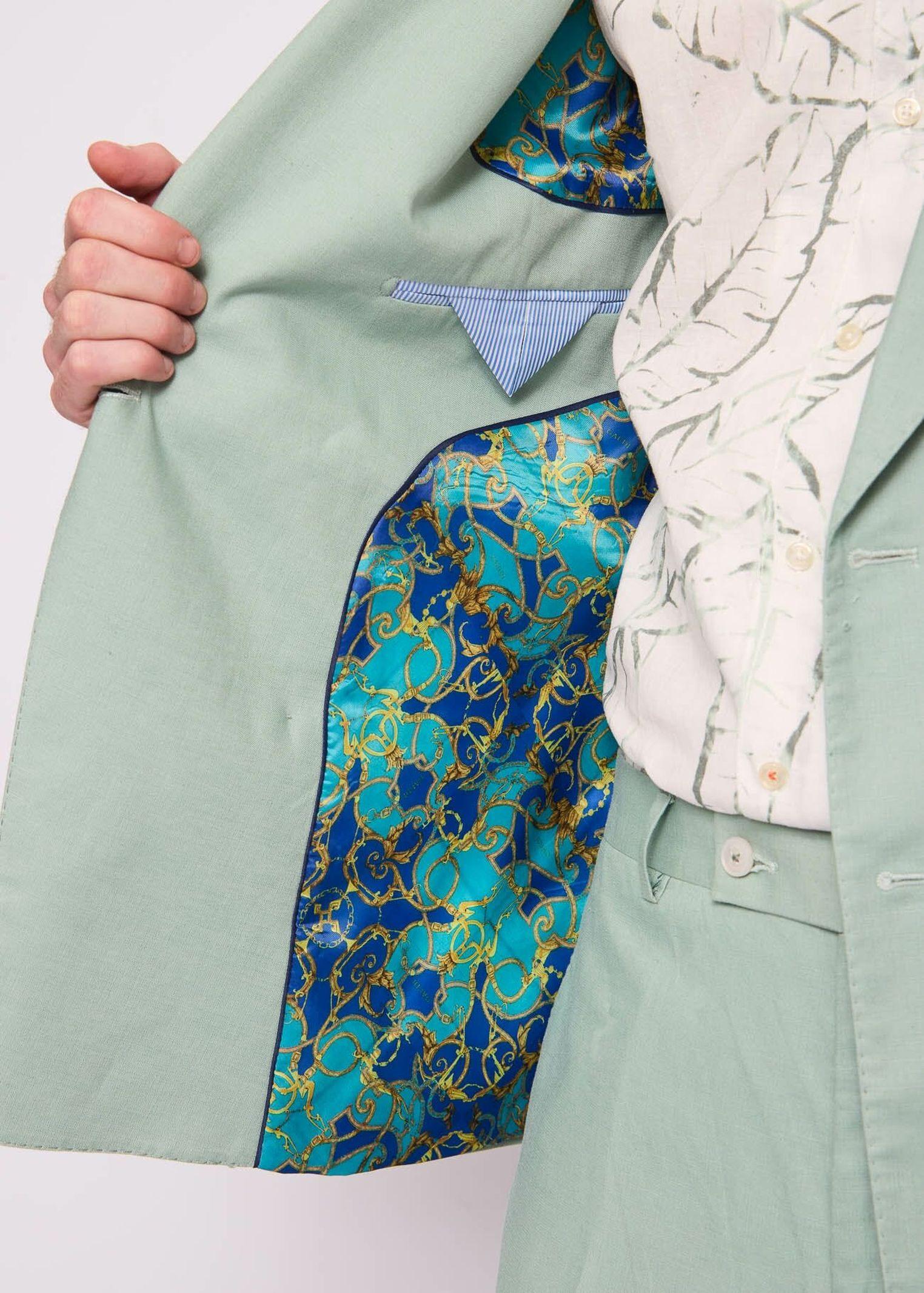 Completo doppio petto in lino 511GU15001 4550 GAUDI' 