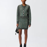 Cardigan con ricamo gioiello 105952A2YC IG1 PINKO 