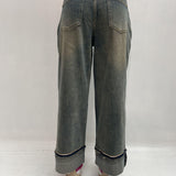 Jeans crop con risvolto - Ofelia LAF235 DENIM OFELIA 