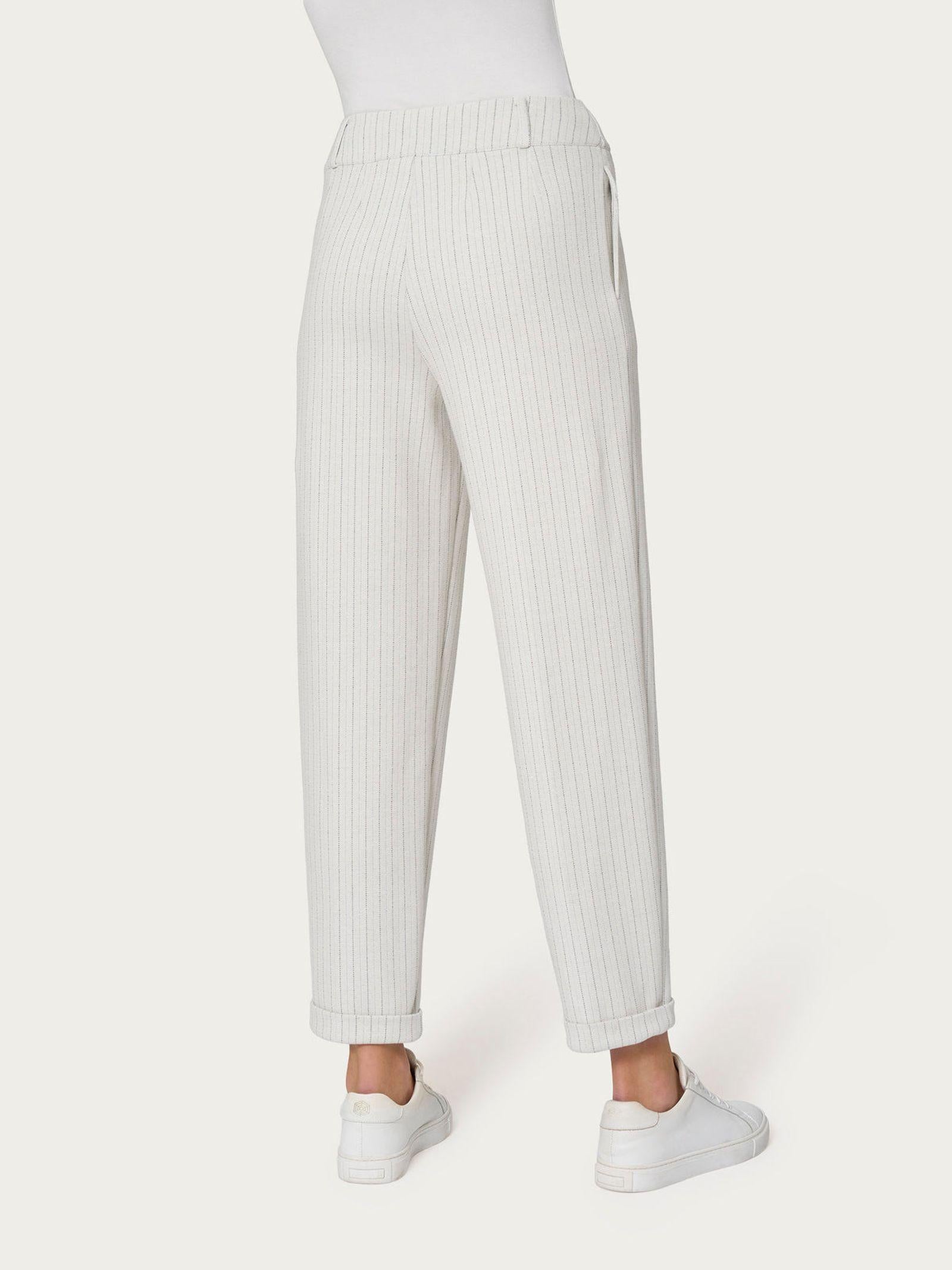 Pantalone carrot gessato con pinces DL69PF FW24 318MF RAGNO 