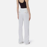 Pantalone in misto lino - Elisabetta Franchi PA17962E2 360 ELISABETTA FRANCHI 