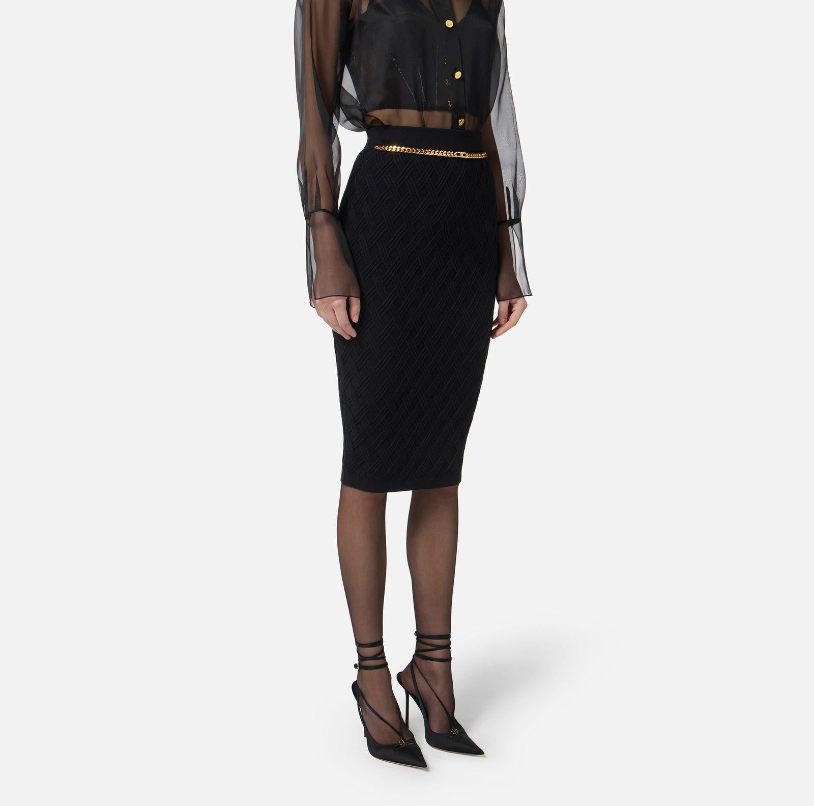 Gonna a rombi - Elisabetta Franchi GK20B56E2 110 ELISABETTA FRANCHI 