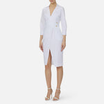Abito in cotone stretch - Elisabetta Franchi AB95562E2 360 ELISABETTA FRANCHI 