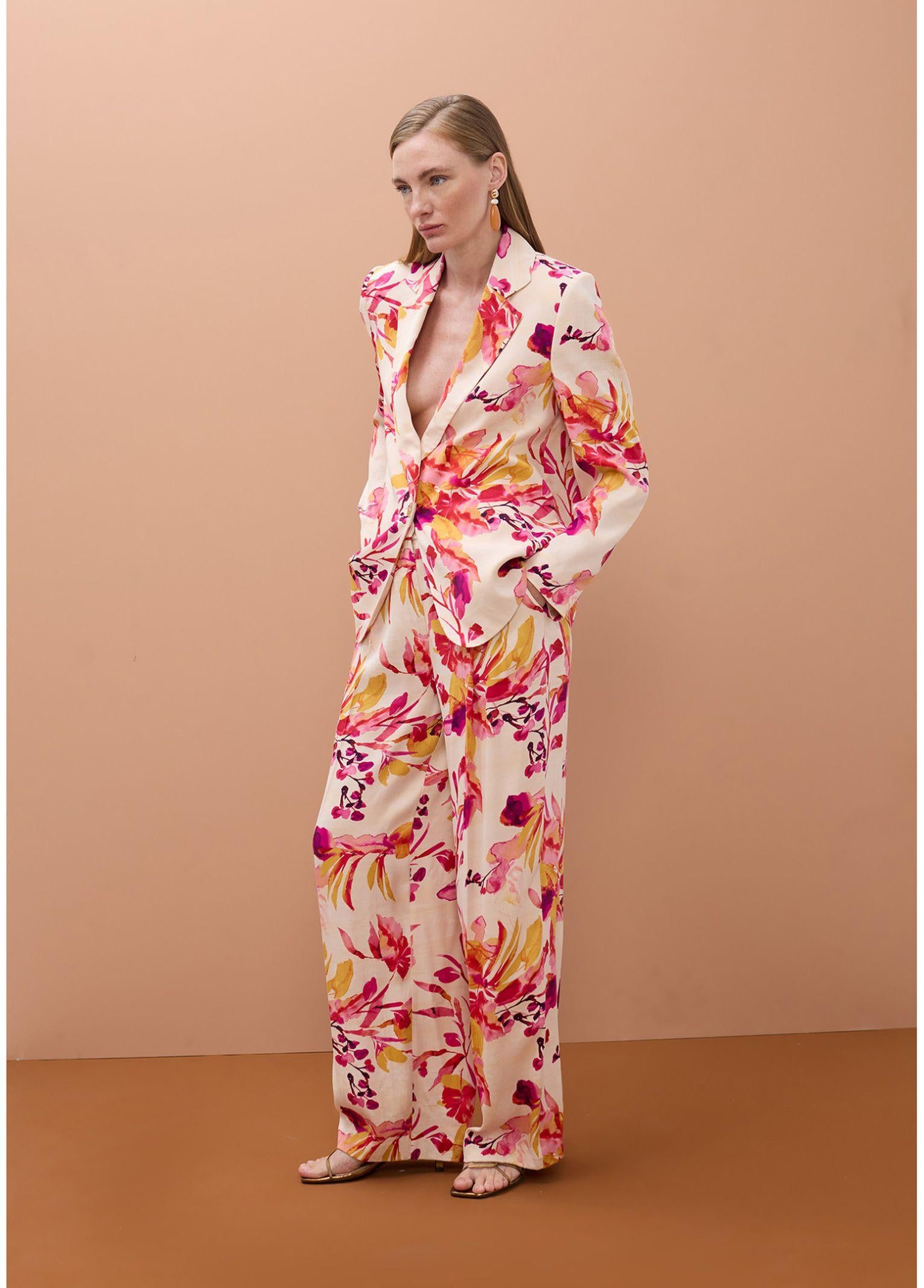 Pantalone stampa floreale - Maite MS2614027 22Z MAITE 
