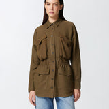Giacca camicia leggera con tasche