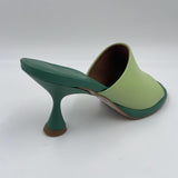 Sandalo tacco rocchetto 23057-467A VERDE ANGEL ALARCON 