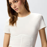 Top bustier in jersey 106489A36I Z05 PINKO 