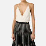 Body in georgette - Elisabetta Franchi BO01461E2 193 ELISABETTA FRANCHI 