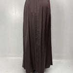Gonna in raso con pieghe SK1027 MORO OFELIA 