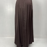 Gonna in raso con pieghe SK1027 MORO OFELIA 