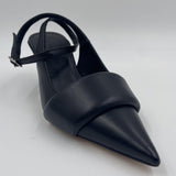 Sandalo slingback in pelle