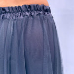 Gonna lunga in tulle MK04.015 NERO OFELIA 