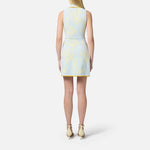 Abito in jacquard floreale con rouches - Elisabetta Franchi AM44Q51E2 DL5 ELISABETTA FRANCHI 