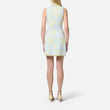 Abito in jacquard floreale con rouches - Elisabetta Franchi AM44Q51E2 DL5 ELISABETTA FRANCHI 