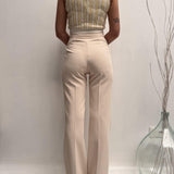 Pantalone con placca oro - Elisabetta Franchi PA00436E2 193 ELISABETTA FRANCHI 