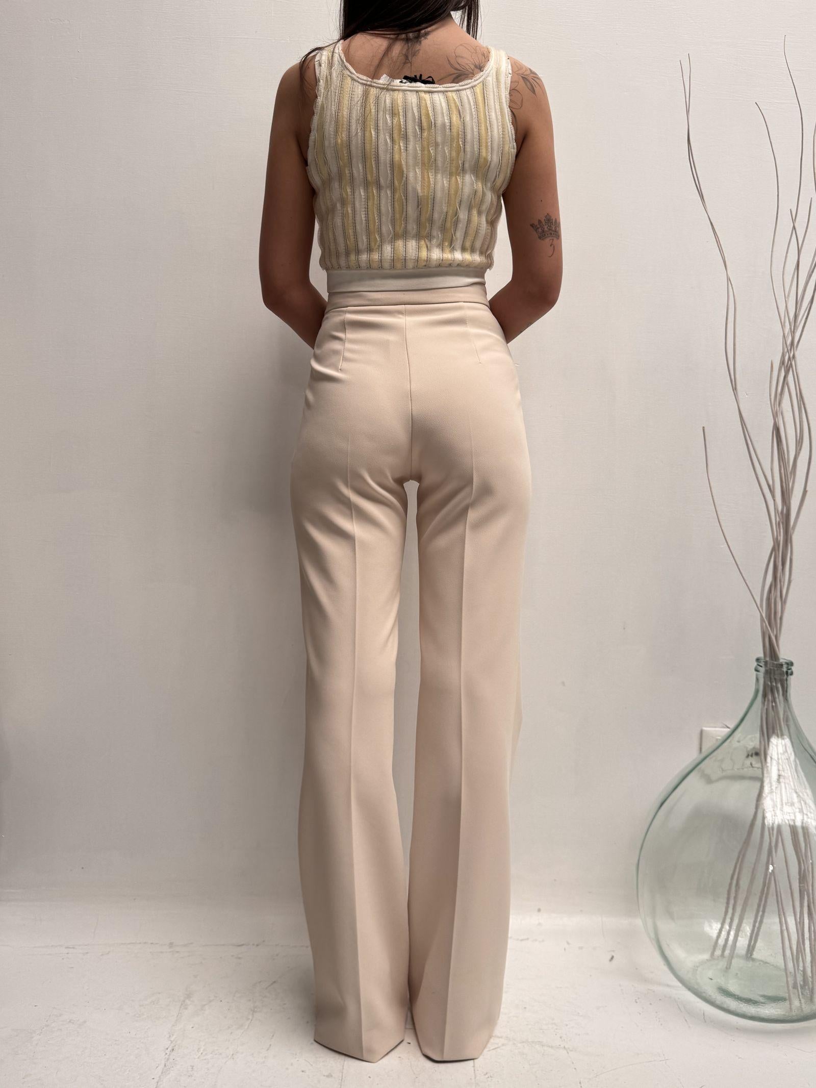 Pantalone con placca oro - Elisabetta Franchi PA00436E2 193 ELISABETTA FRANCHI 