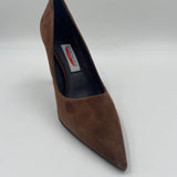 Dècolletè in pelle scamosciata - Spazio Moda 2470 CIOCCOLATO SPAZIO MODA 