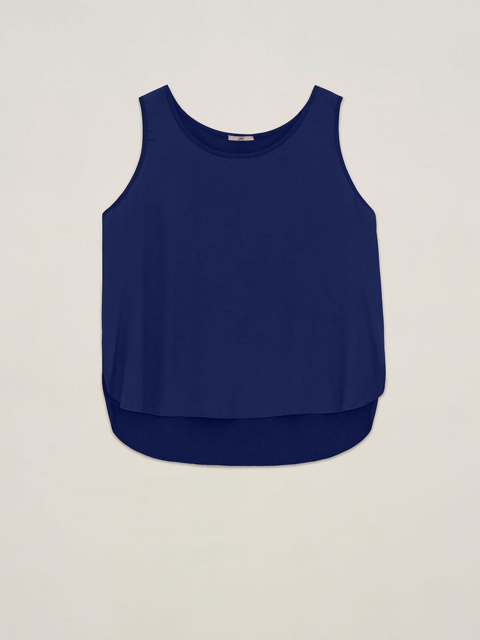 Maglia smanicata bimateriale - Carla G MILI20 D1 12 CARLA G. 