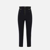 Pantalone con dettagli zip PA11956E2 110 ELISABETTA FRANCHI 