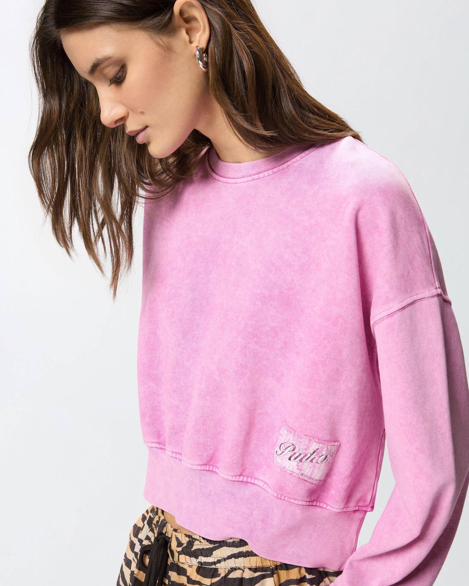 Felpa cropped girocollo - Pinko 106341A33M Q48 PINKO 